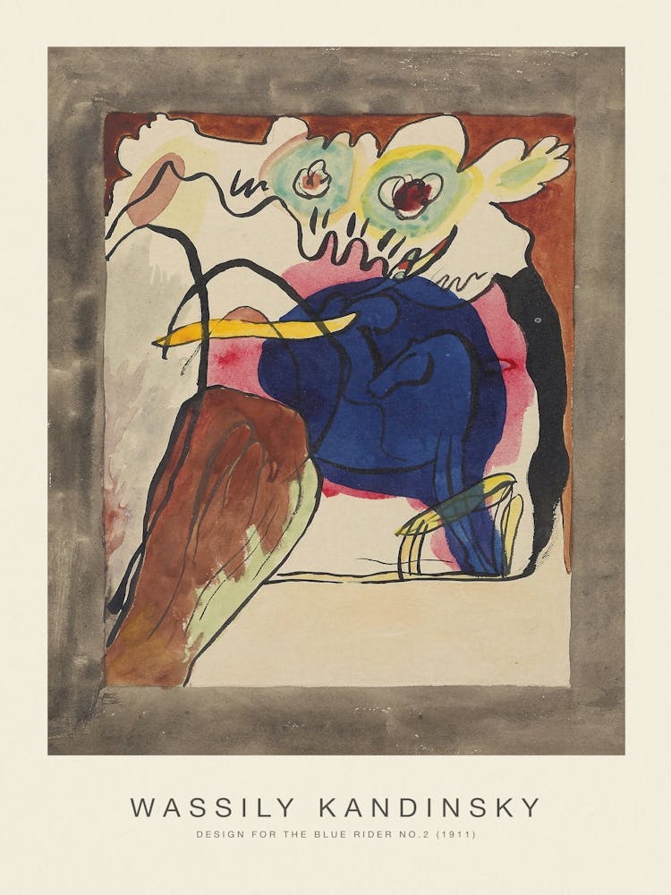 DESIGN FOR THE BLUE RIDER NO.2 (SPECIAL EDITION) - WASSILY KANDINSKY