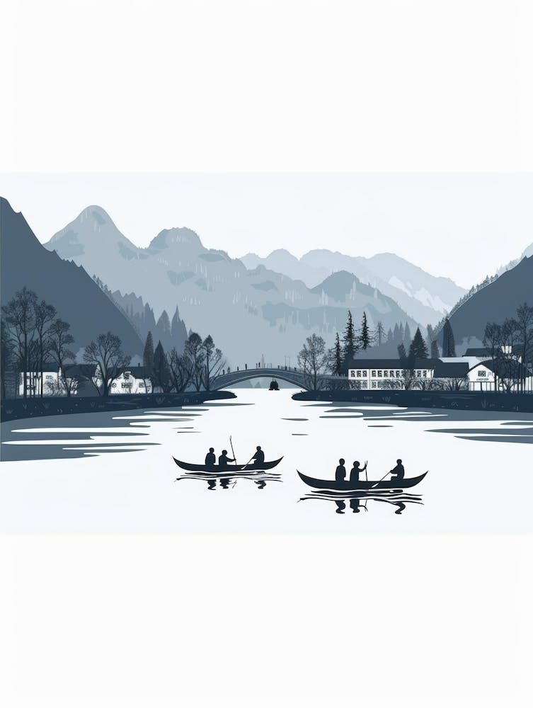 Canoes On The Lake 1