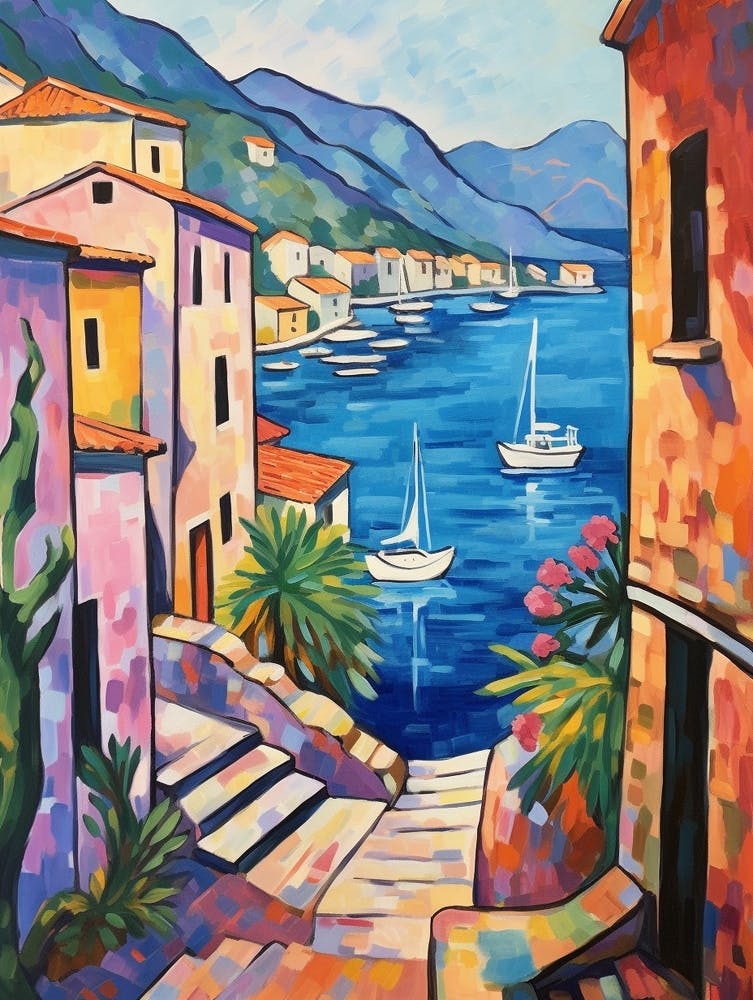 Kotor Montenegro 2 Fauvist Painting