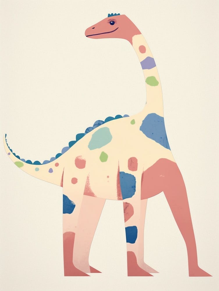 Nursery Dinosaur Art Brachiosaurus 1