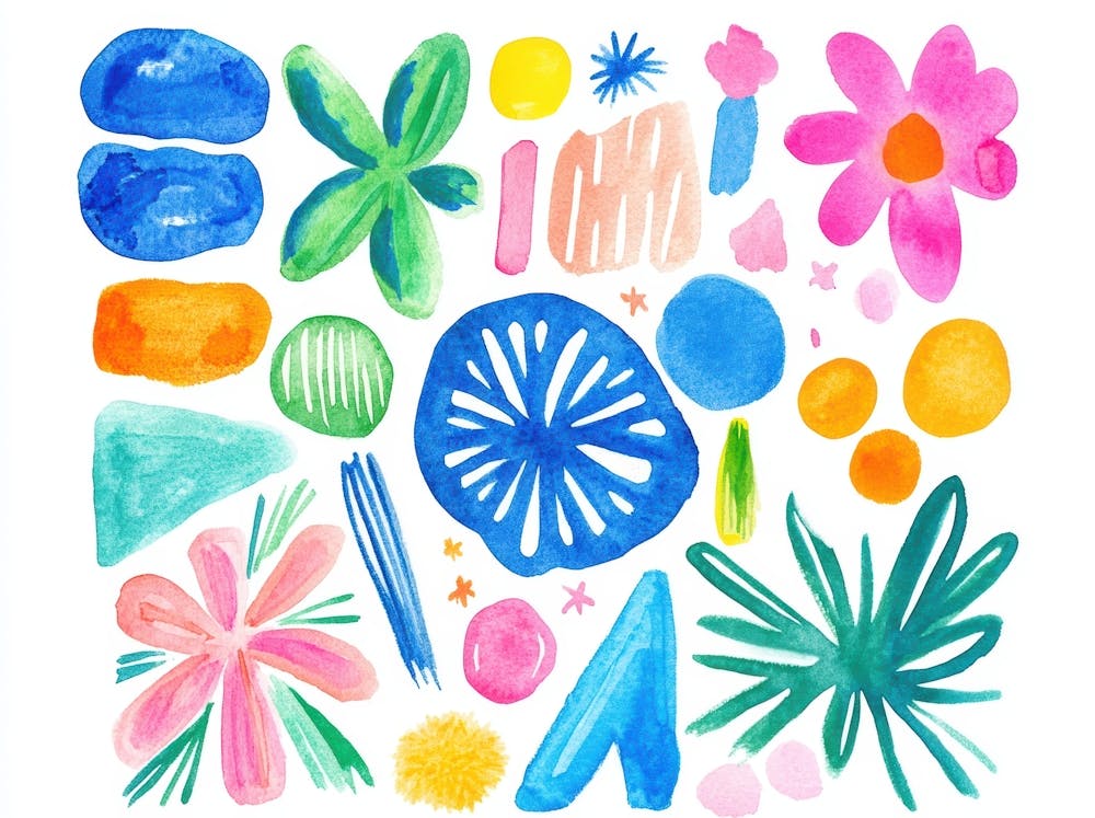 Watercolor Flowers 73