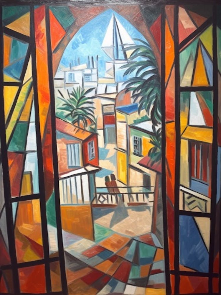 Window View Havana Of In The Style Of Cubism 3