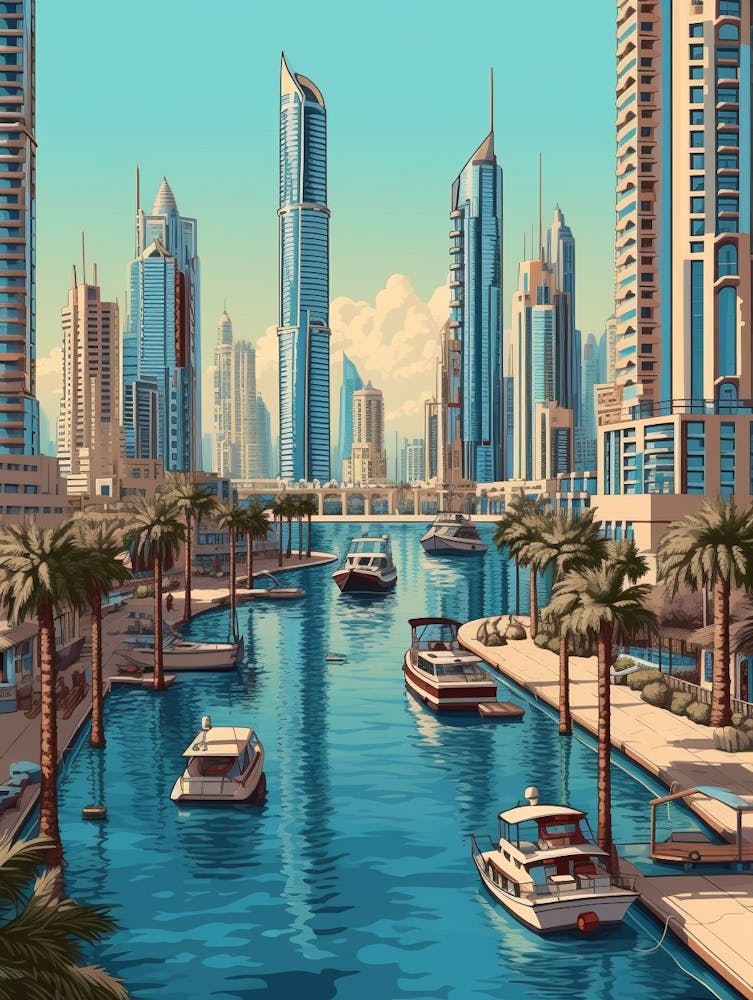 Dubai Pixel Art 2