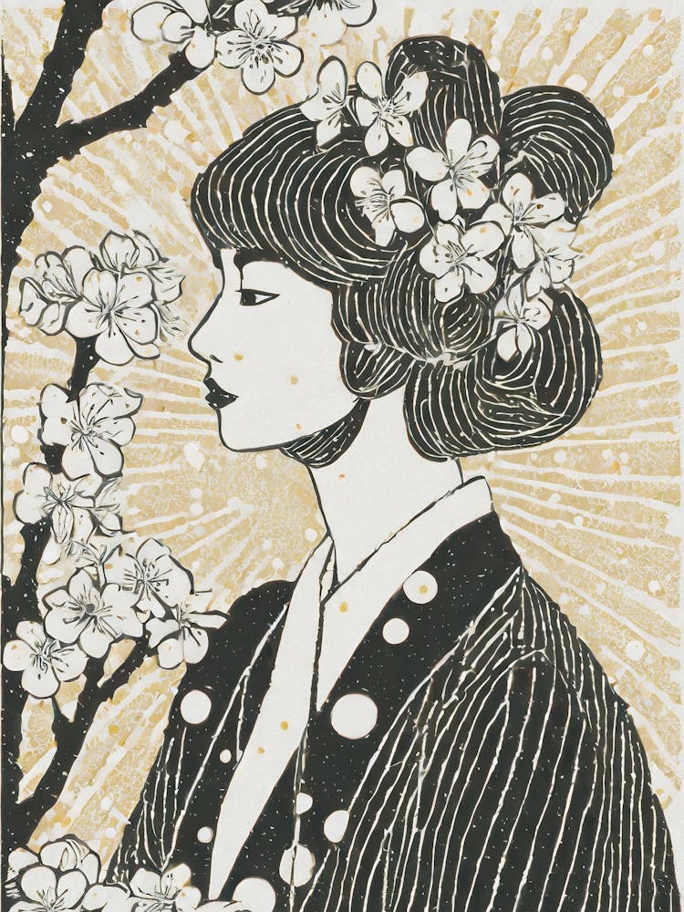 Sakura Blossom Ukiyo-E