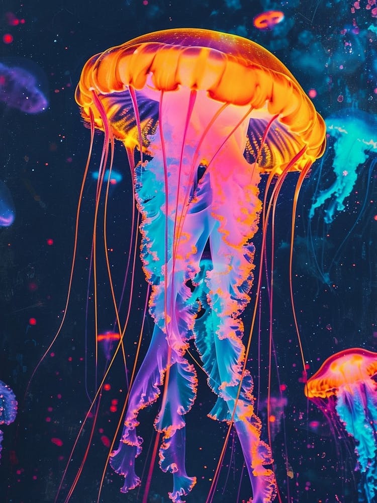 Inverted Jellyfish Polaroid Inspired 2