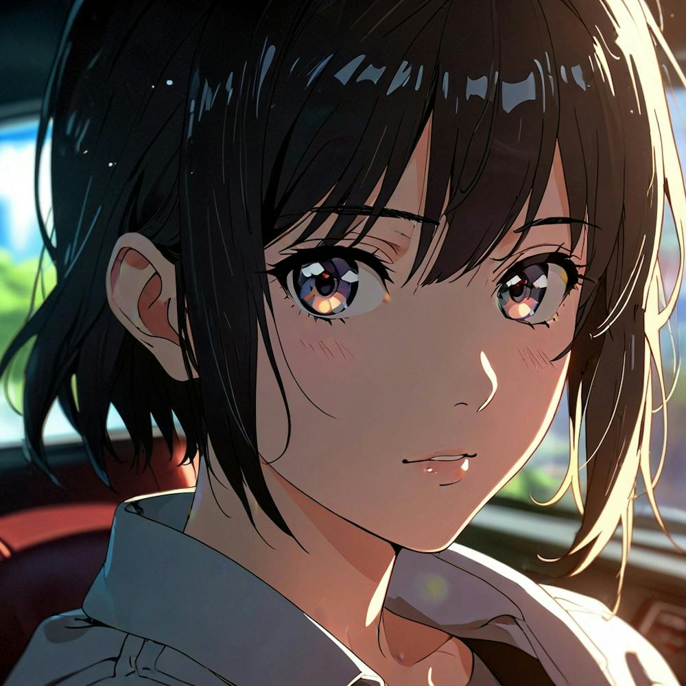 Anime Girl In Car