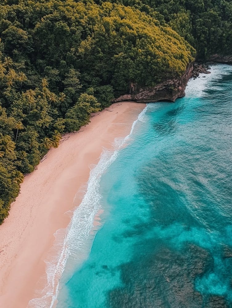 Aerial View Of A Tropical Beach 7