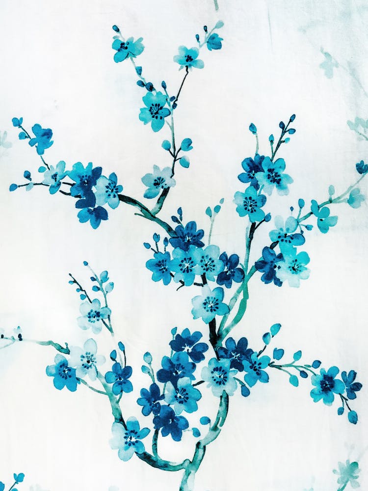 Blue Cherry Blossoms