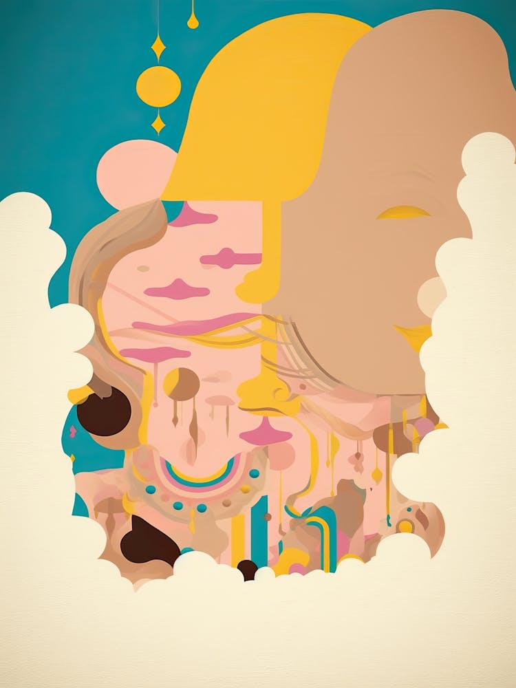 Pop Colour Abstract Painting 5