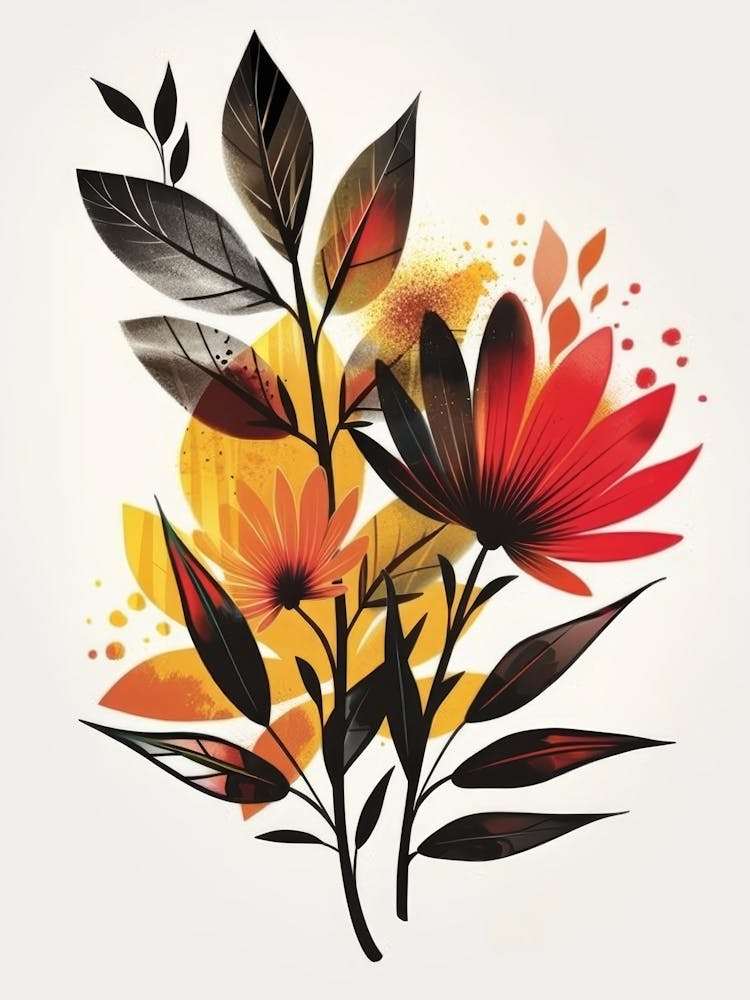 Abstract Flower Painting 15