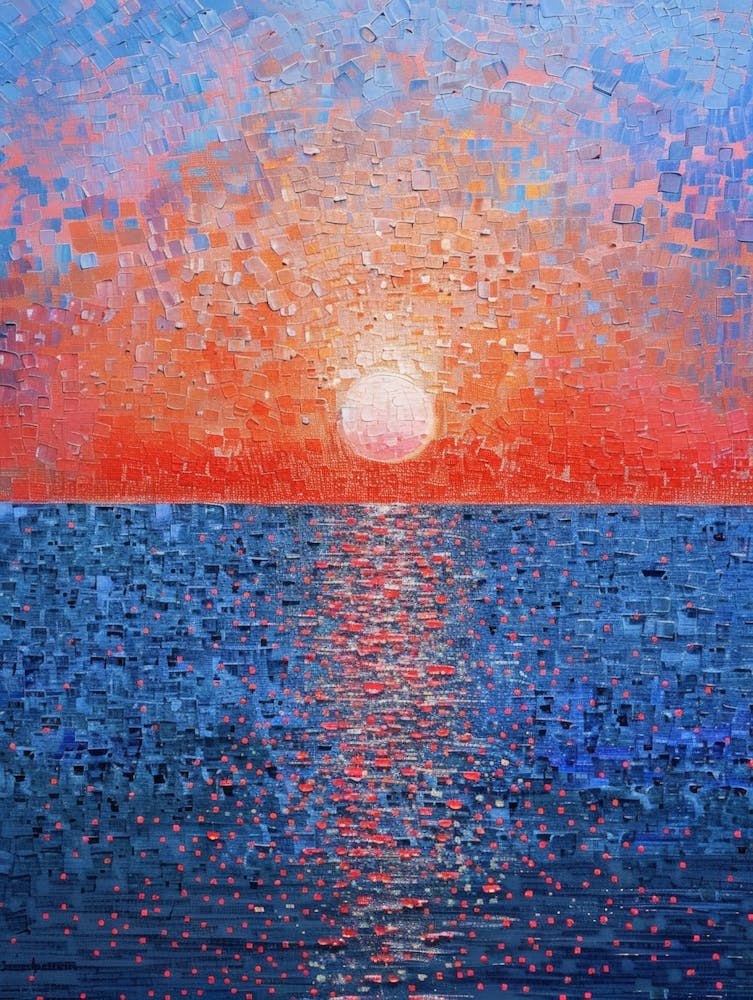 Sunset Over The Ocean 77