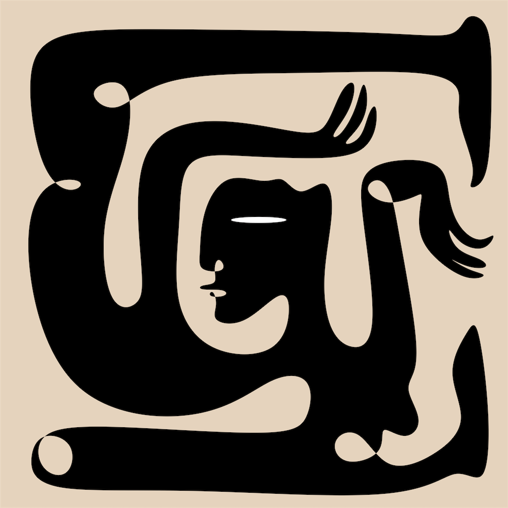 Modern Cubism art drawing