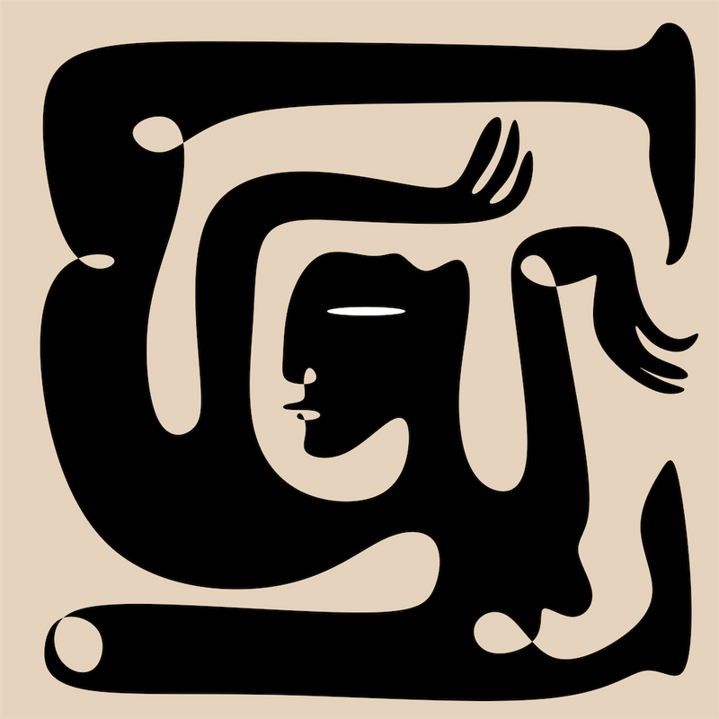 Modern Cubism art drawing