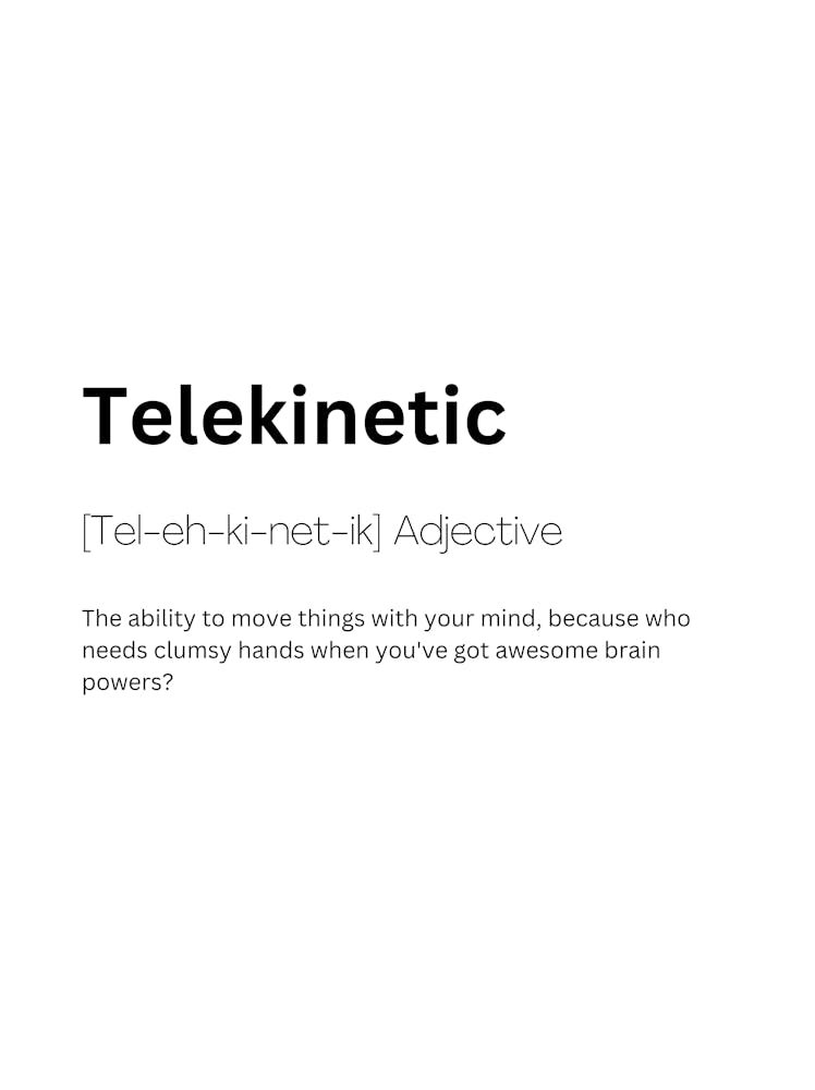 Telekinetic Definition Meaning
