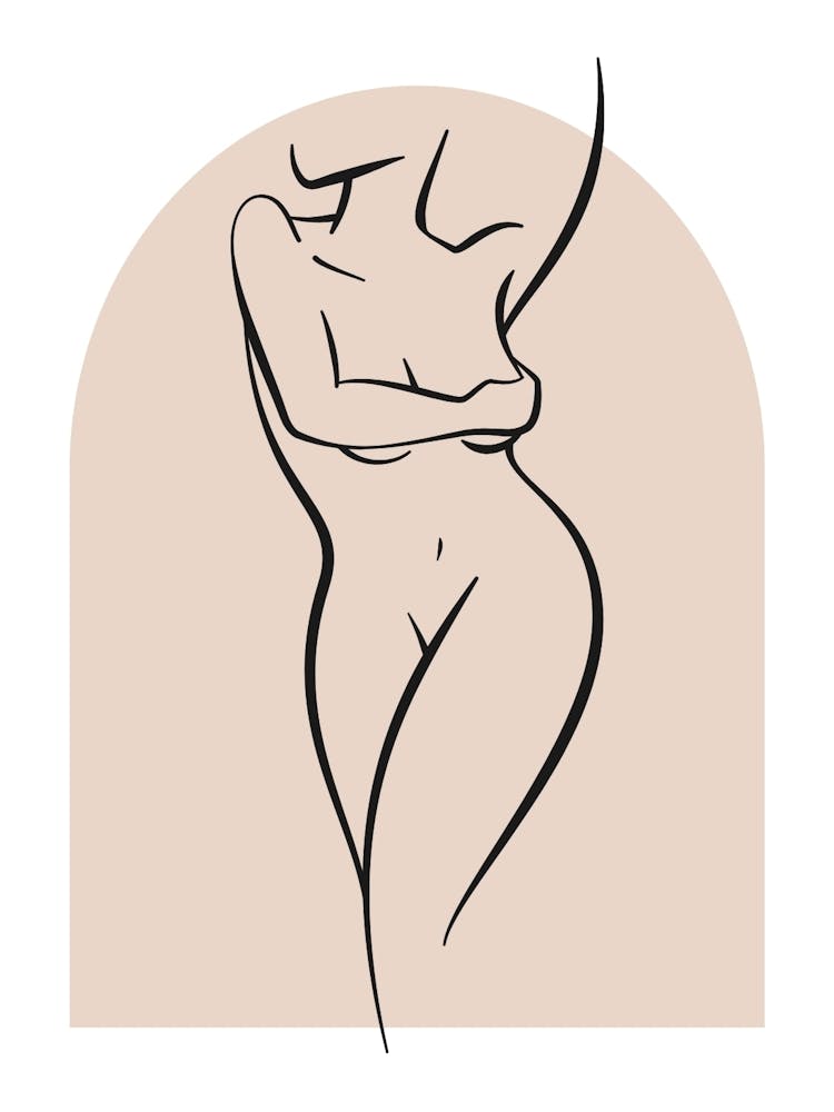 Women Body Line ArtPrint
