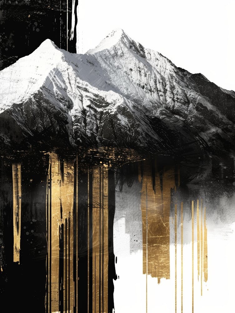 Gold And Black Canvas Print 67
