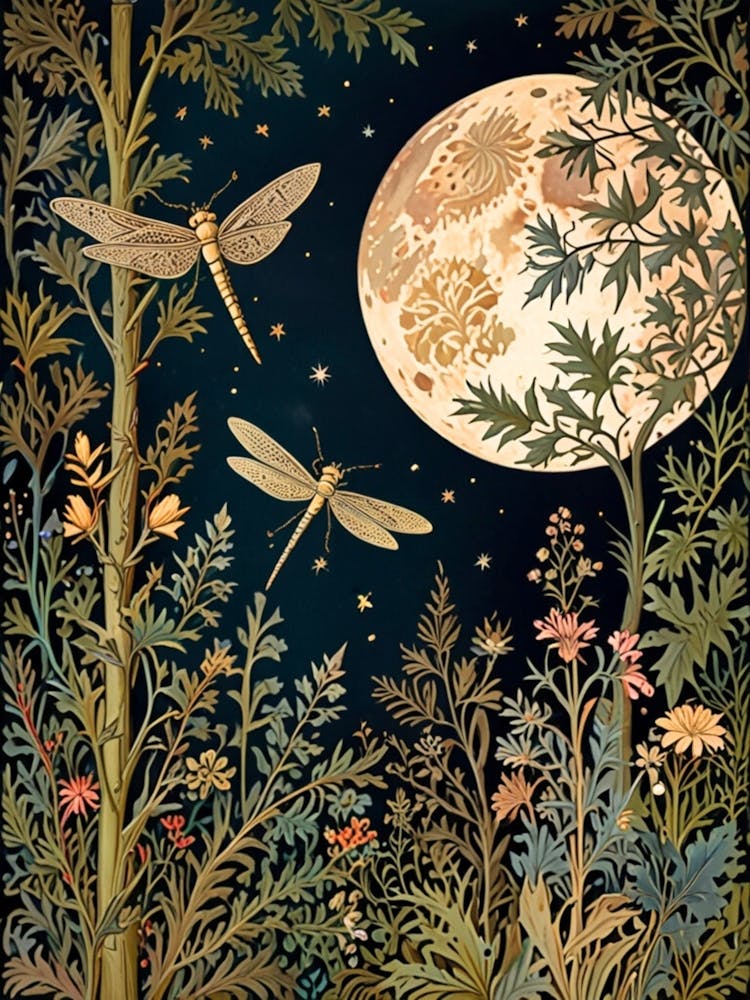 William Morris Dragonfly Night