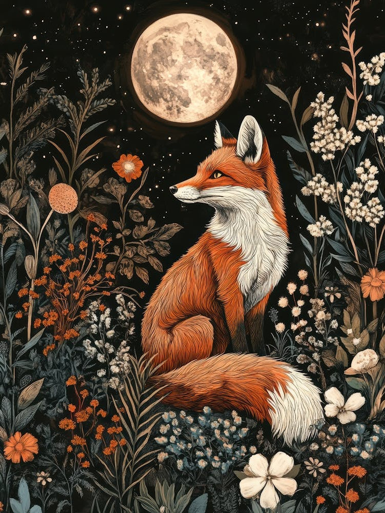A fox in the moonlight 5