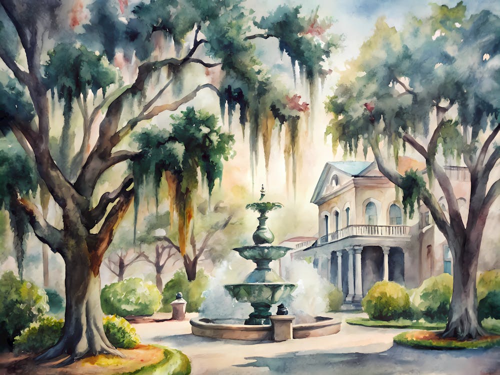 Savannah Georgia A Vintage