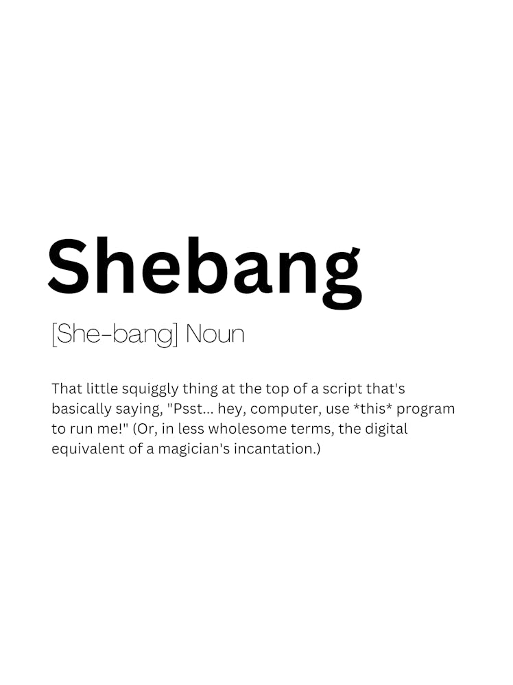Shebang Definition Meaning