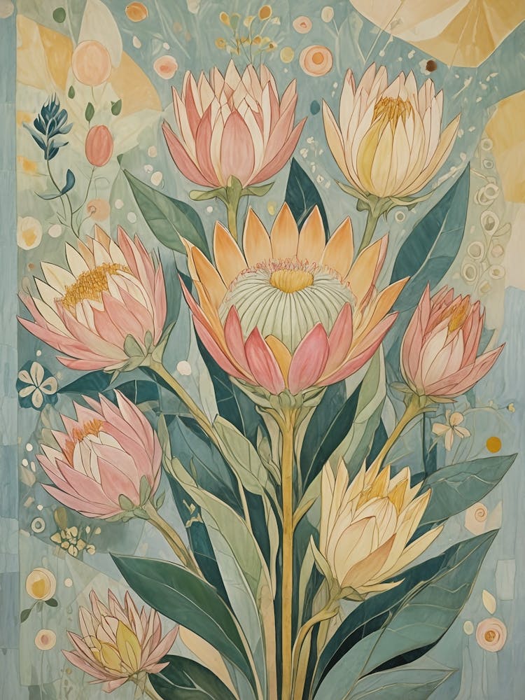 Proteas In Soft Hues