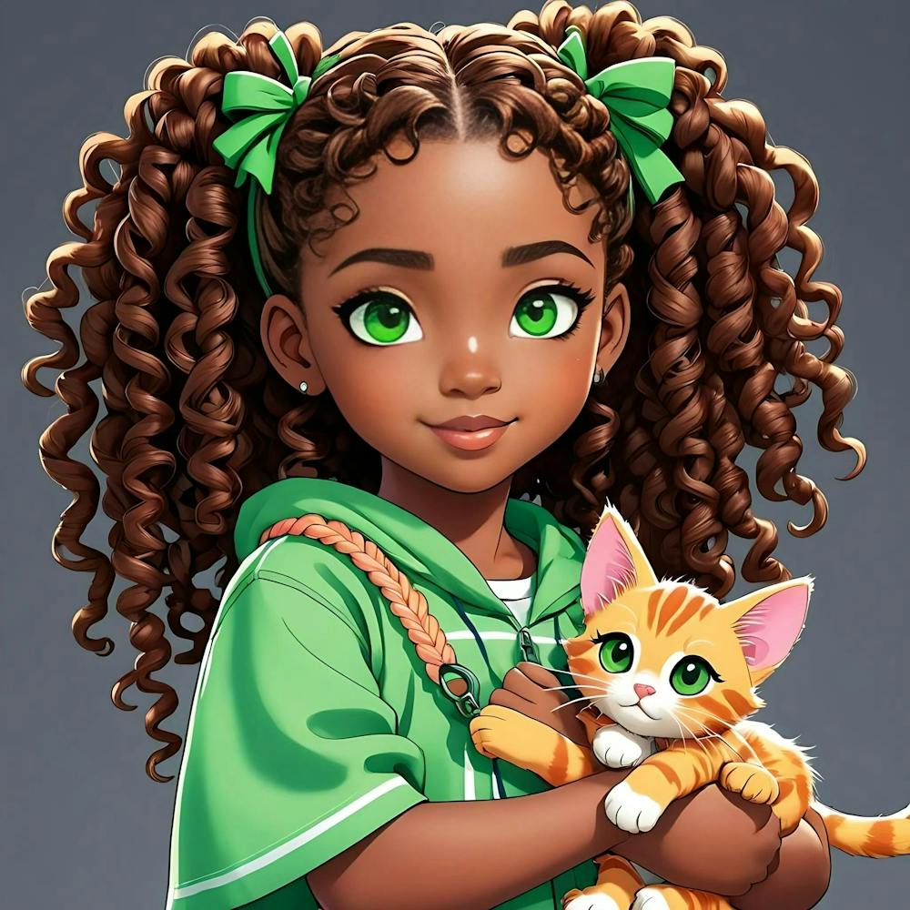 Girl With Cat