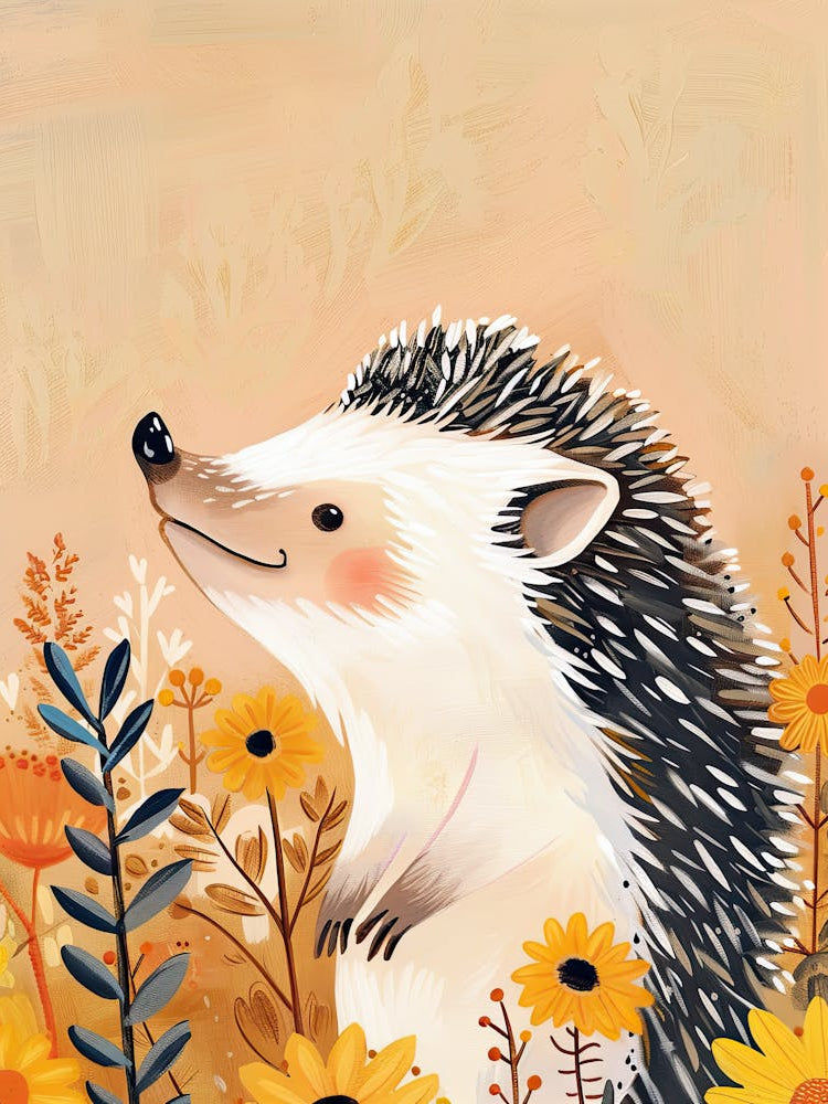 The Smiling Hedgehog Children Prints & Kids Posters