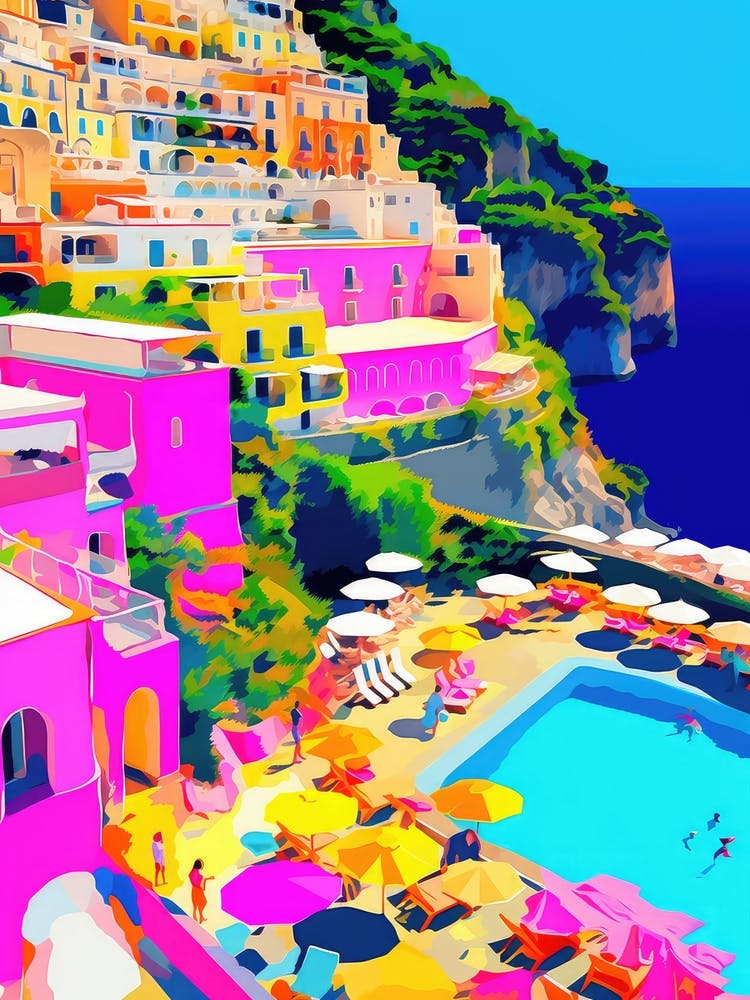 Amalfi Coast, Italy Colourful View 5