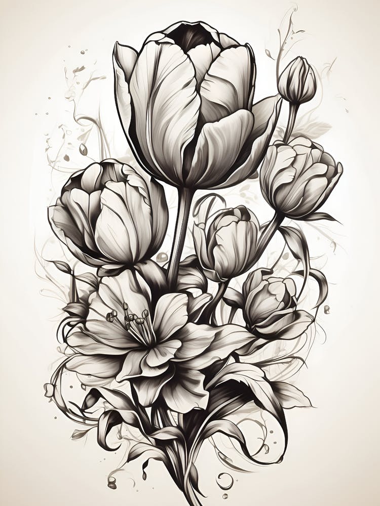 Tulips In A Vase