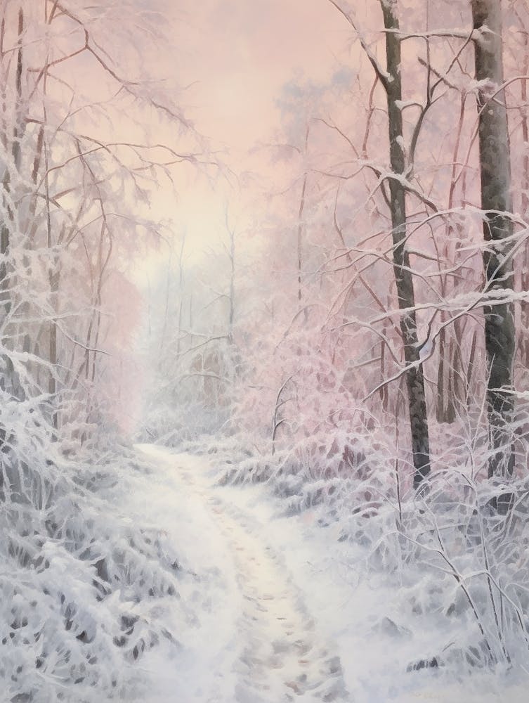 Dreamy Winter Painting Olympic National Park United States 4