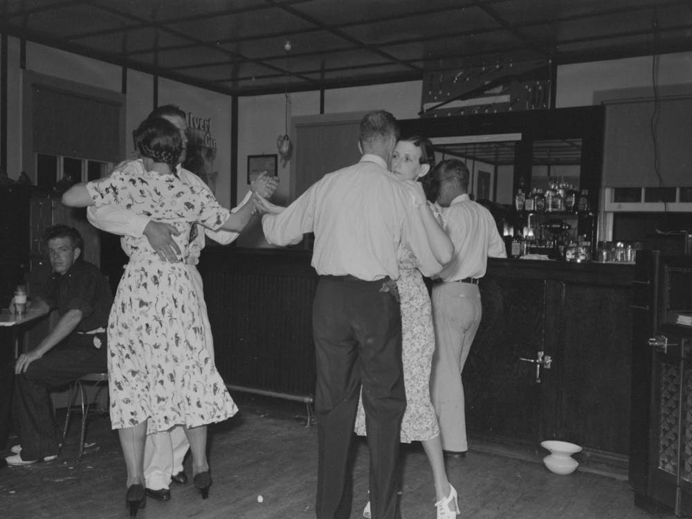 Untitled Photo, Possibly Related To Saturday Evening In Barroom In Pilottown, Louisiana By Russell Lee