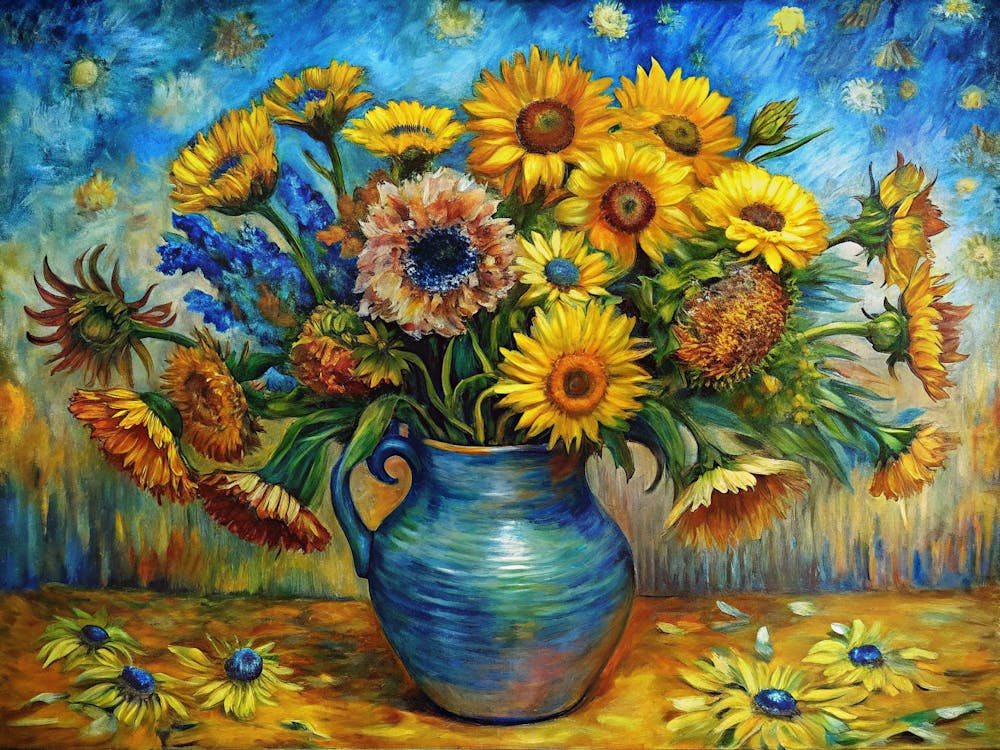 Sunflowers In A Vase 1