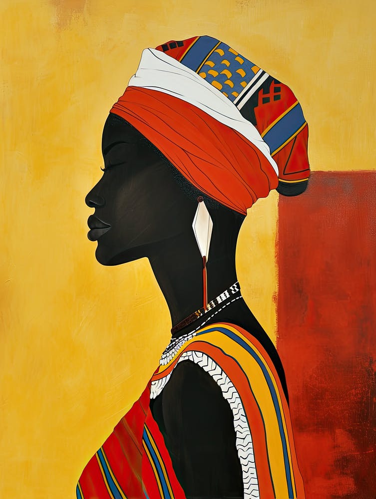 African Woman 12, Boho