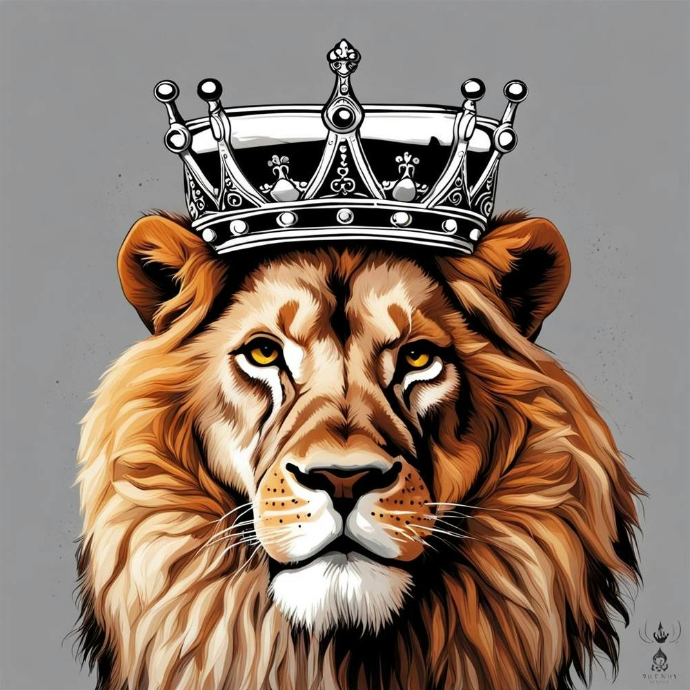 Lion With Crown