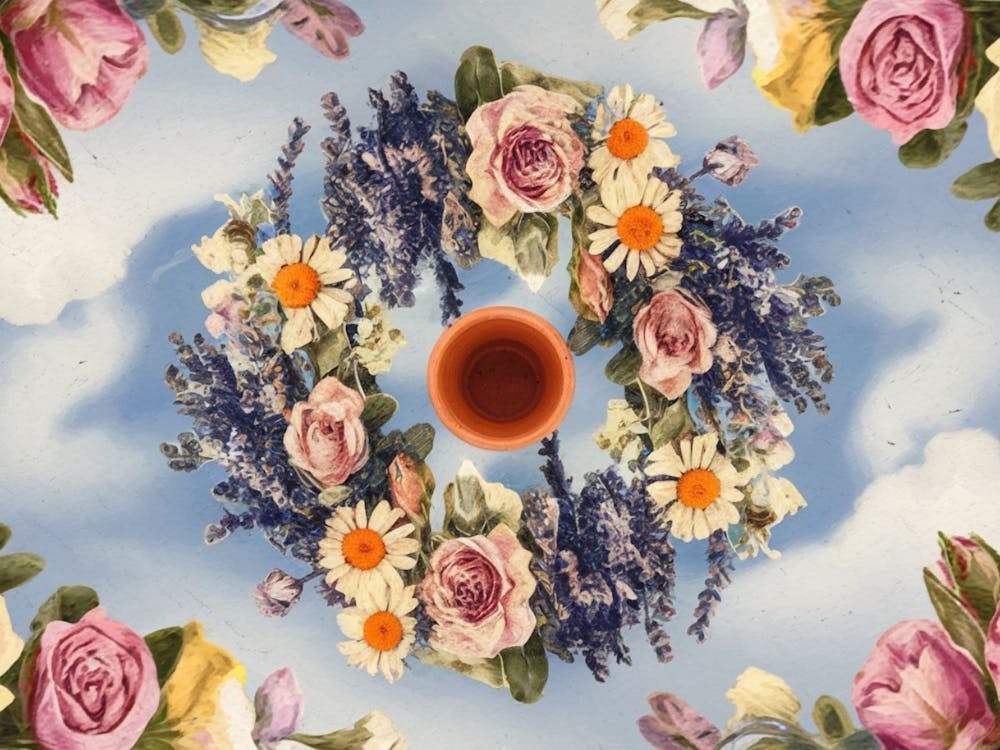 Kitsch Flower Art, Unique Colorful