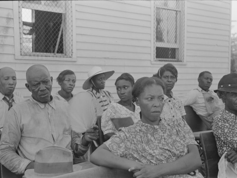 Untitled Photo, Possibly Related To Wives Of Fsa (Farm Security Administration) Clients Listening To