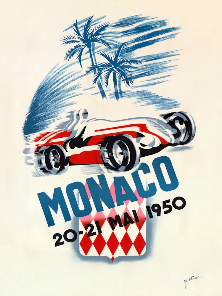 Vintage Monaco 20 21 Mai 1950