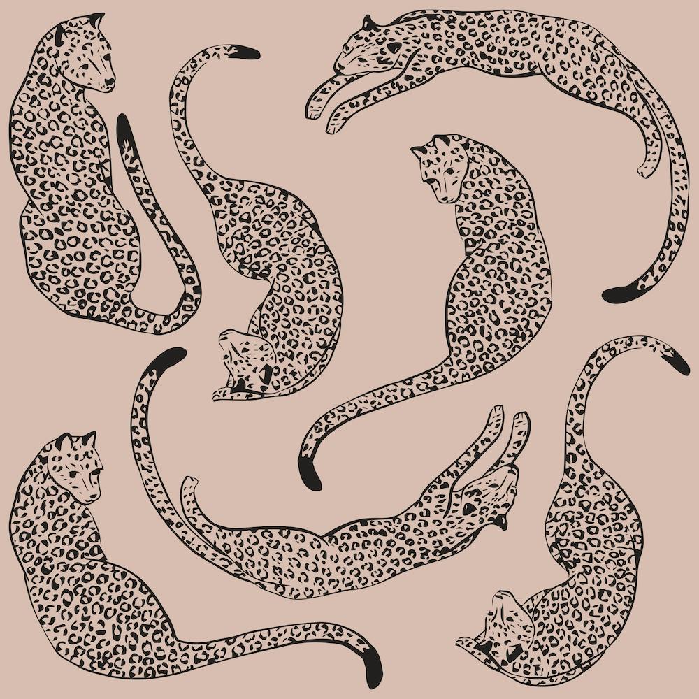 Pink Leopard Love Squ Square