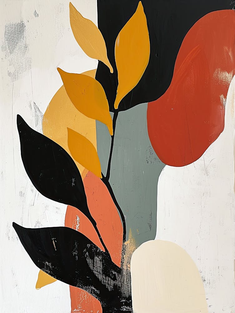 Abstract Leaves, Boho