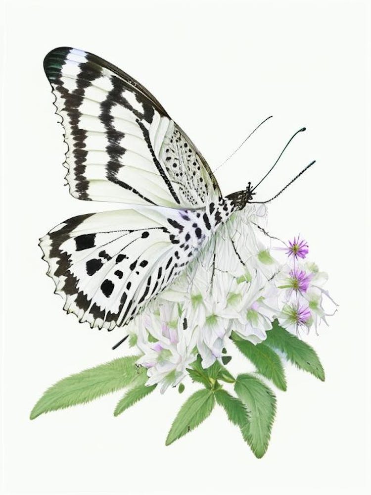 Marbled White Butterfly Decoupage 2