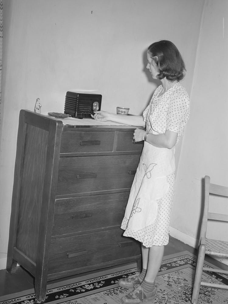 Corner Of Living Room Of House Of The Casa Grande Farms, Pinal County, Arizona By Russell Lee