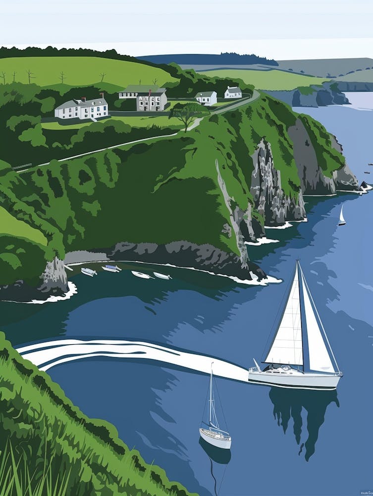 Sailboats On The Coast