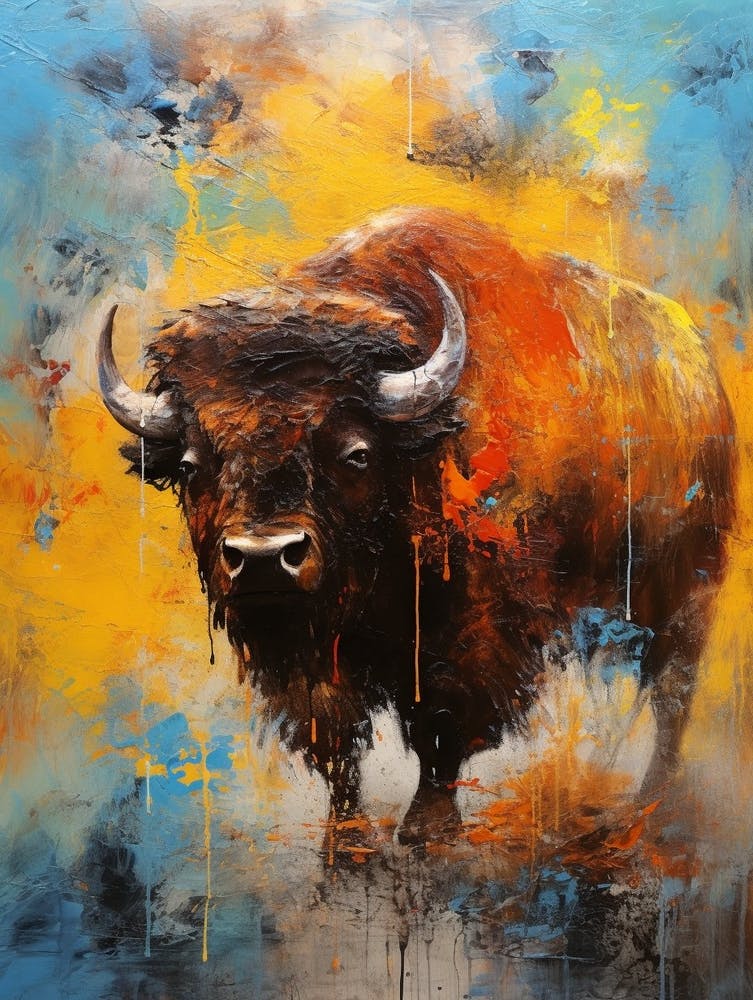 Bison Geometric Abstract 5