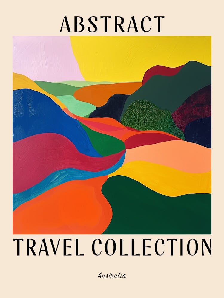 Abstract Travel Collection Poster Australia 1