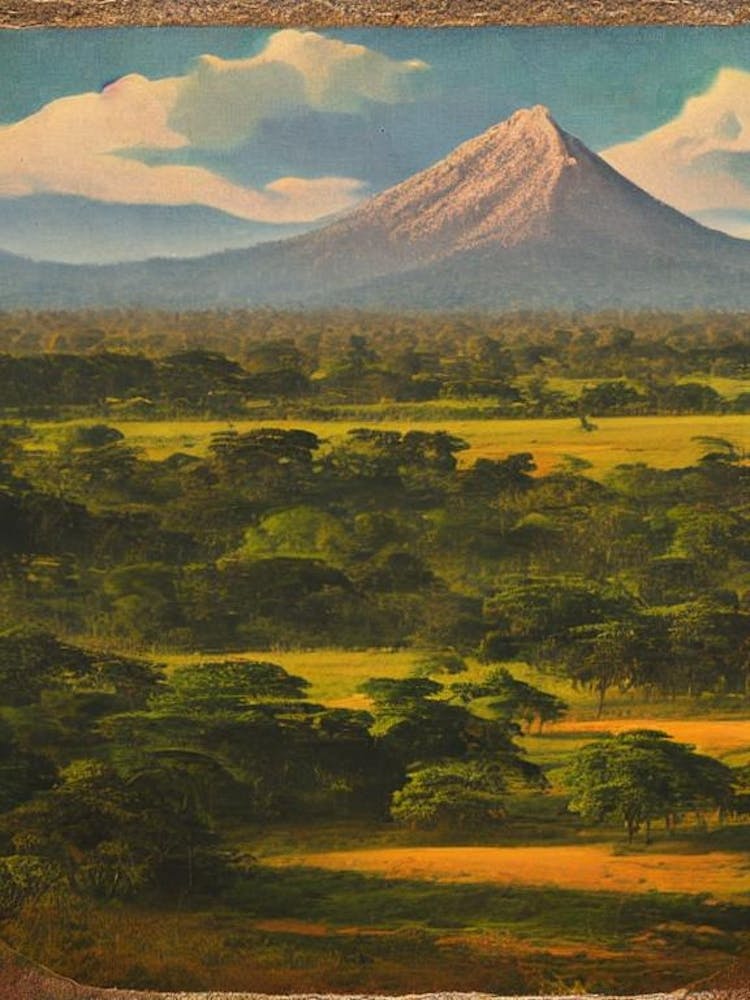 Yala National Park Sri Lanka Vintage Poster
