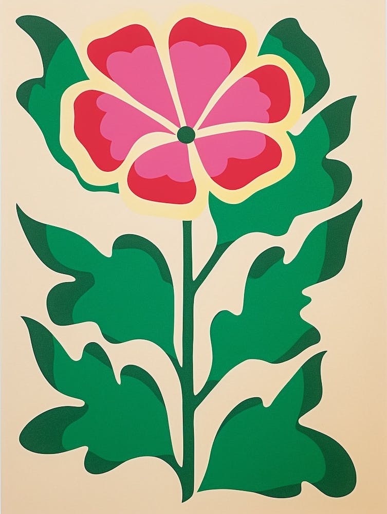 Cut Out Style Flower Art Gloriosa Lily 2