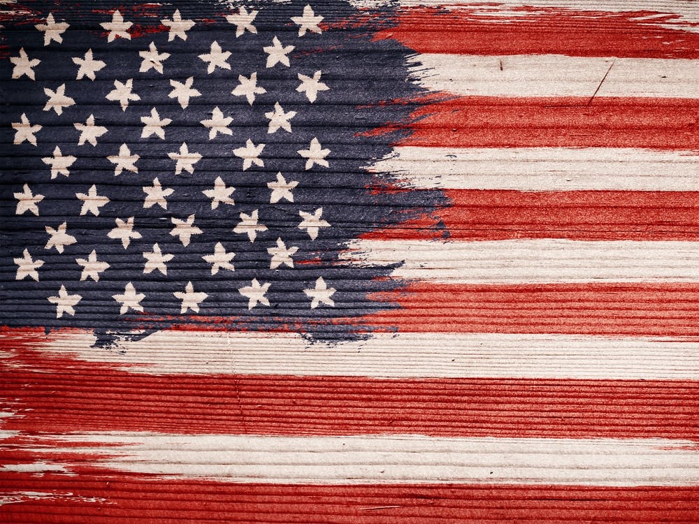 Vintage Amerikanische Flagge