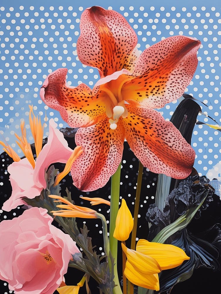 Surreal Florals Daffodil 1 Flower Painting