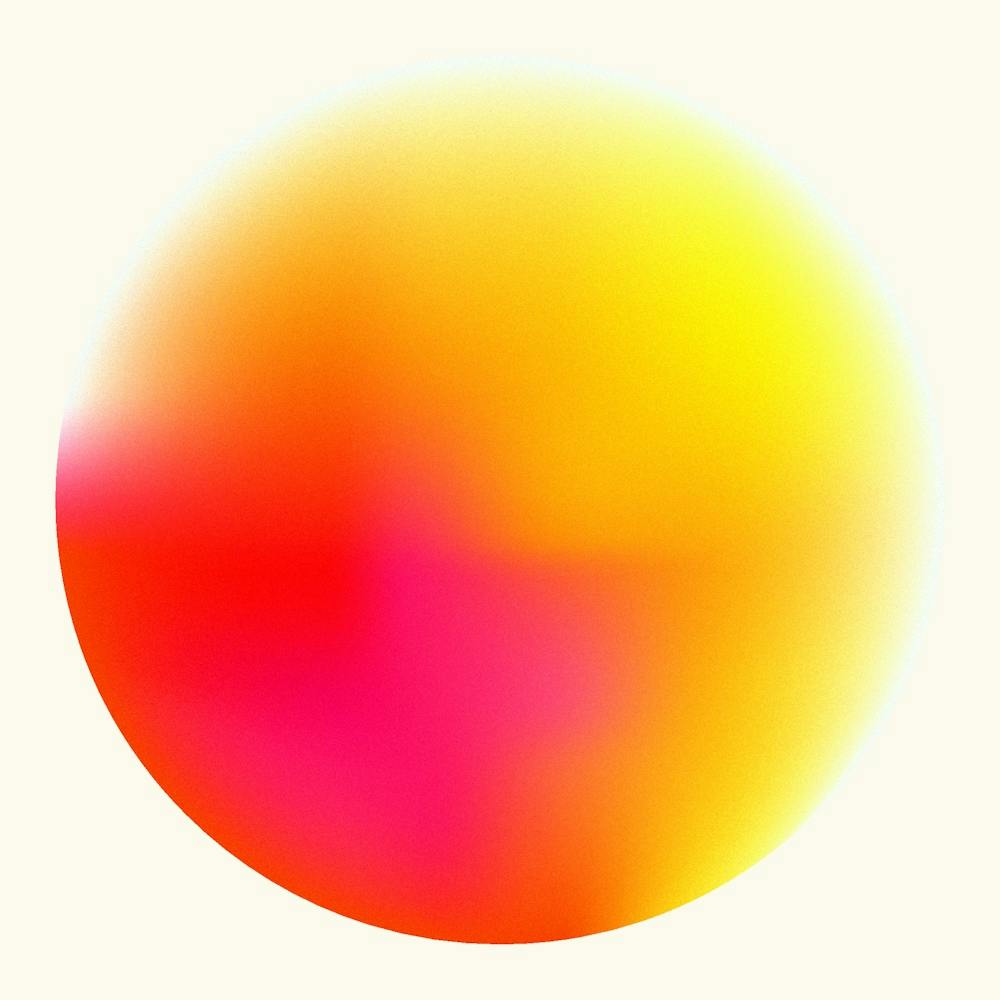 Abstarct Sphere Yellow And Orange