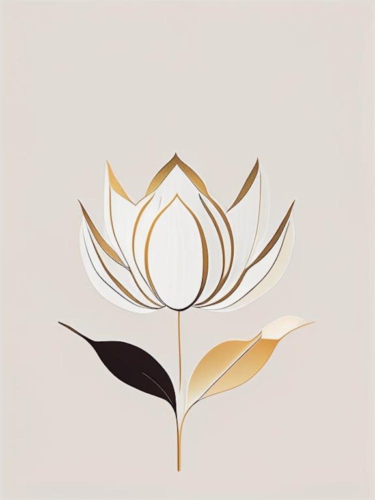Amur Lotus Retro Minimal 3